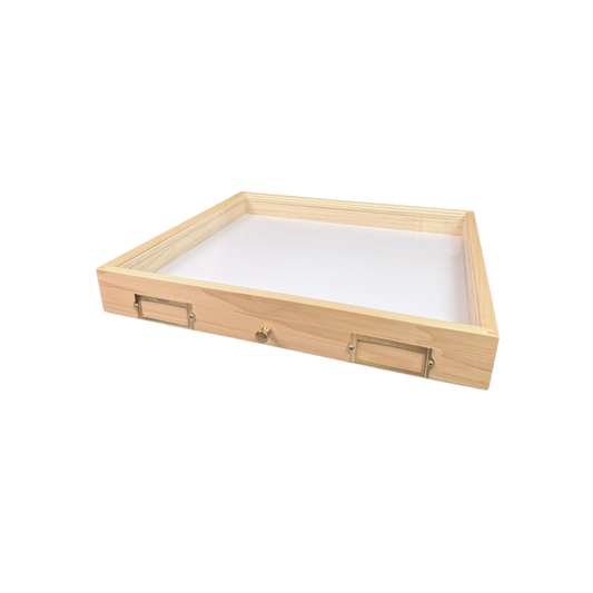 California Academy Drawer with Card Holders and Knob with Foam Pinning Bottom